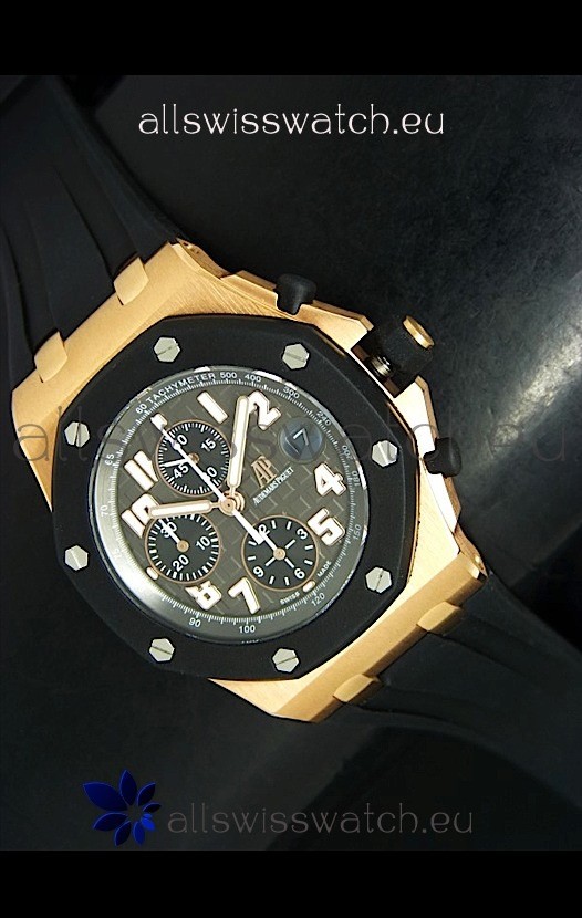 Audemars Piguet Royal Oak Offshore Pink Gold Swiss Watch - MIRROR REPLICA