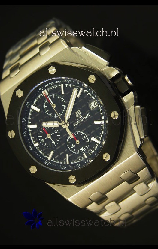 Audemars Piguet Royal Oak Offshore Watch in Black Dial - Steel Case