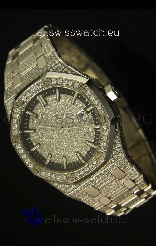 Audemars Piguet Royal Oak Diamonds Swiss Watch 