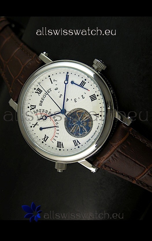Breguet Retrograde Day/Date Japanese Automatic Watch with Tourbillon