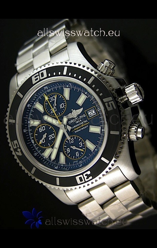 Breitling SuperOcean Abyss Swiss Chronograph Replica Watch - 1:1 Mirror Replica - 44MM Yellow