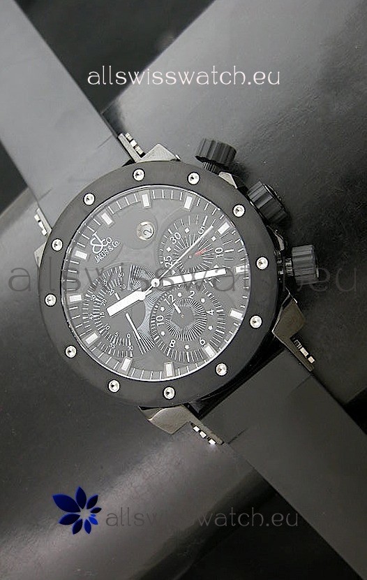Jacob and Co EPIC II E1 Chonograph PVD Swiss Watch