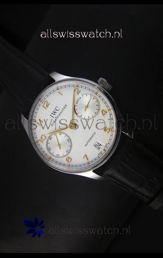 IWC Portugieser IW500704 Swiss Automatic Watch in White Dial - Updated 1:1 Mirror Replica 