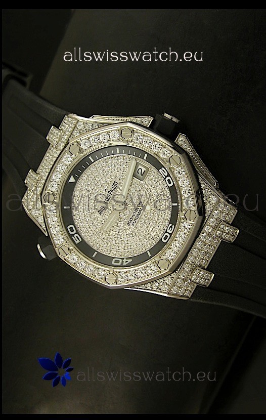 Audemars Piguet Royal Oak Offshore Diver Watch - Iced out Edition