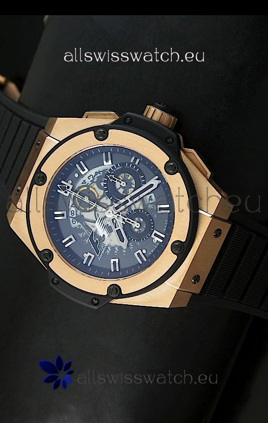 Hublot Big Bang King Power Formula 1 Swiss Watch in Pink Gold Case