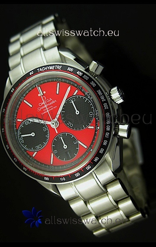 Omega Speedmaster Racing Edition Swiss Replica Watch - Red Dial - 1:1 Mirror Replica