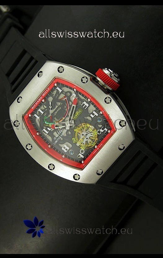 Richard Mille RM002 Power Reserve Tourbillon Swiss Replica Watch in Steel Case