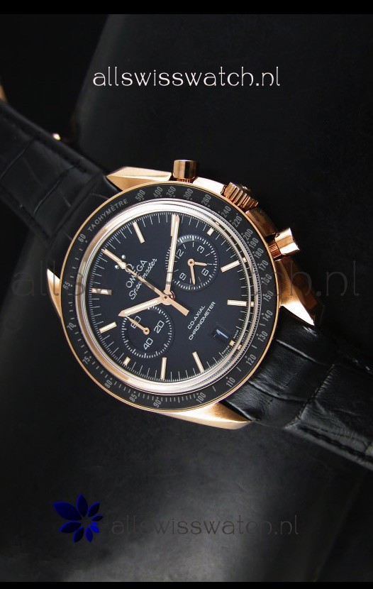 Omega Speedmaster Moon Watch Co-Axial Japanese Replica Watch Rose Gold Case