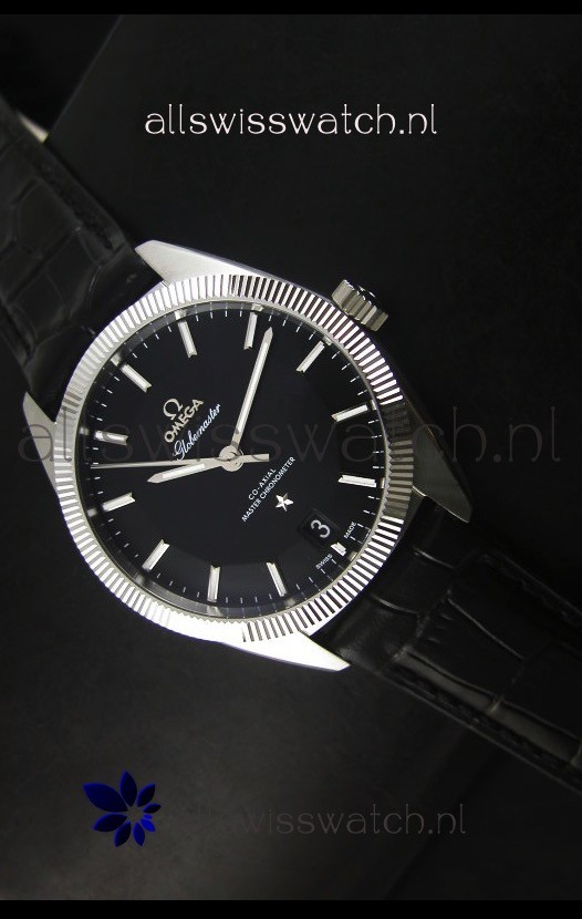 Omega Globemaster Co-Axial Swiss Black Dial Stainless Steel - 1:1 Mirror Replica Watch