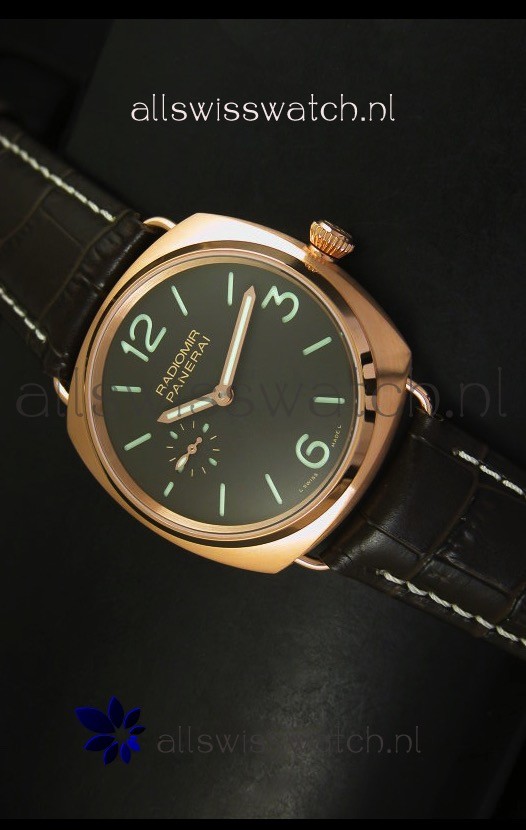 Panerai Radiomir Model PAM00336 Swiss Watch in Pink Gold - 1:1 Mirror Edition