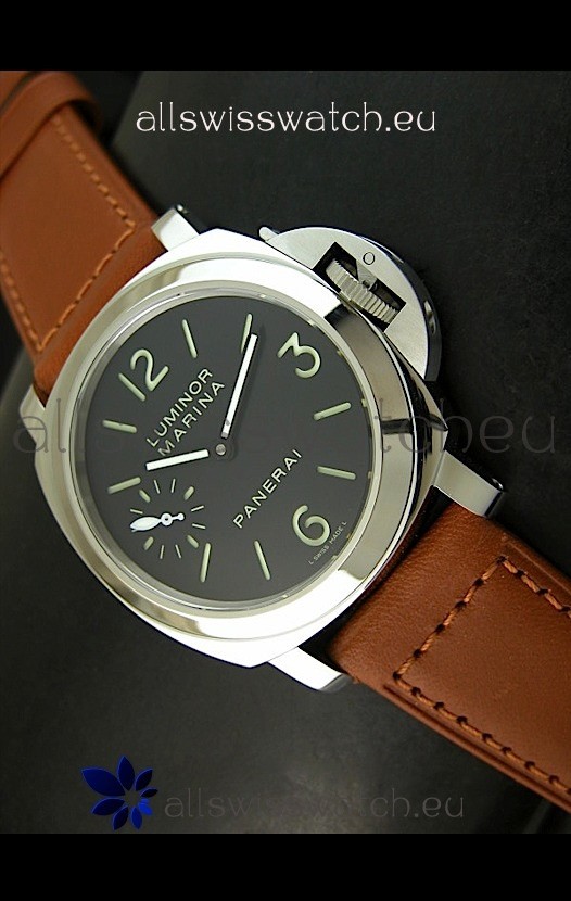 Panerai Luminor PAM111 Swiss Replica Watch - SuperLume Hour Sandwich Dial Markers