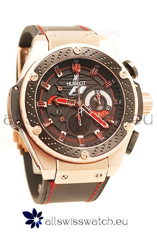 Hublot F1 King Power Zirconium Chronograph Limited Edition watch in Pink Gold