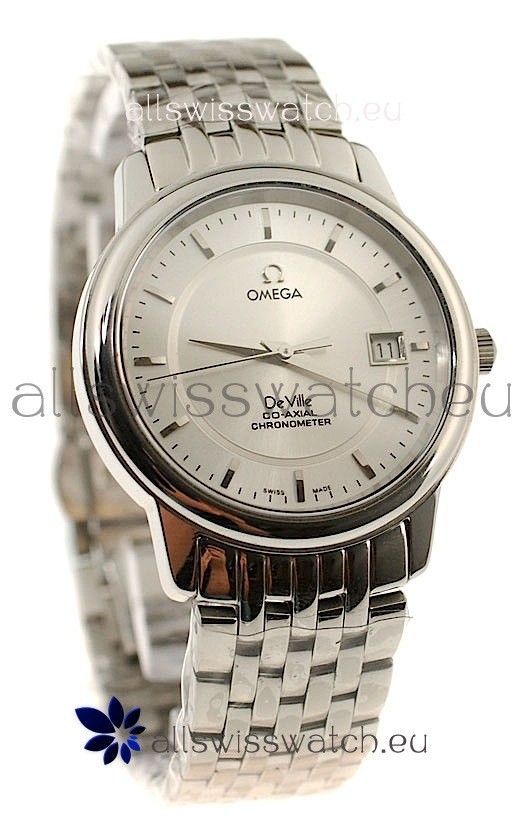 Omega Co-Axial Deville Japanese Steel Watch in Stick Markers