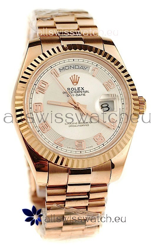 Rolex Day Date Pink Gold Japanese Replica Watch