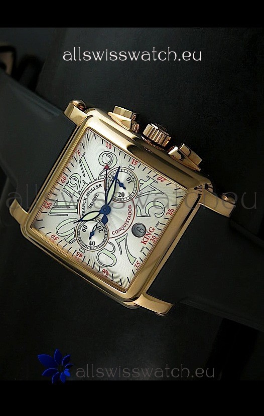 Franck Muller King Conquistador Cortez 10000 Rose Gold Swiss Replica Watch