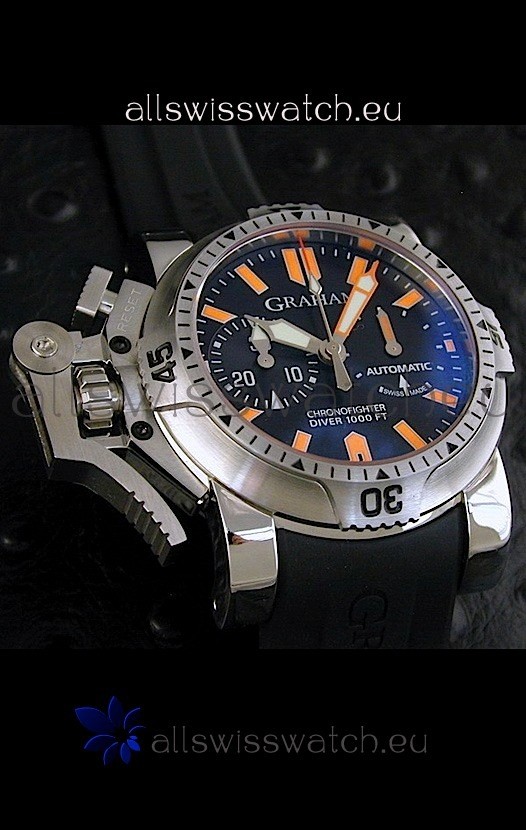 Graham Chronofighter Diver 1000FT Swiss Replica Watch