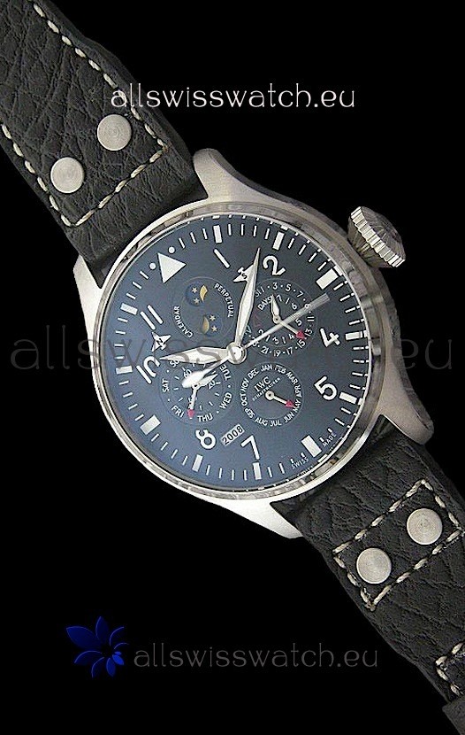 IWC Schaffhausen Japanese Replica Watch in Black Dial