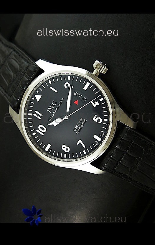 IWC MARK XVII Swiss Replica Watch in Steel Casing - 1:1 Mirror Replica - Original IWC Dial Used