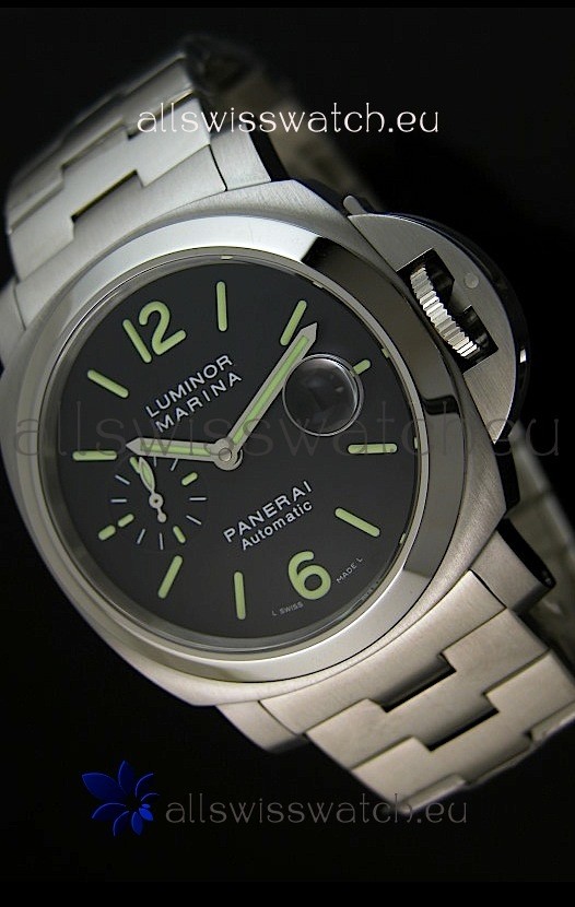 Panerai Luminor Marina PAM299K Swiss Watch in Steel Strap