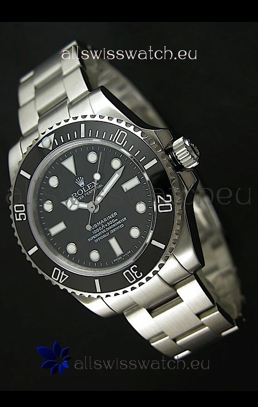 Rolex Submariner Swiss Replica Watch in Stainless Steel - Super Luminous Markers