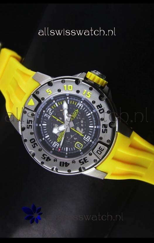Richard Mille RM028 Automatic Diver's Swiss Replica Watch in Yellow