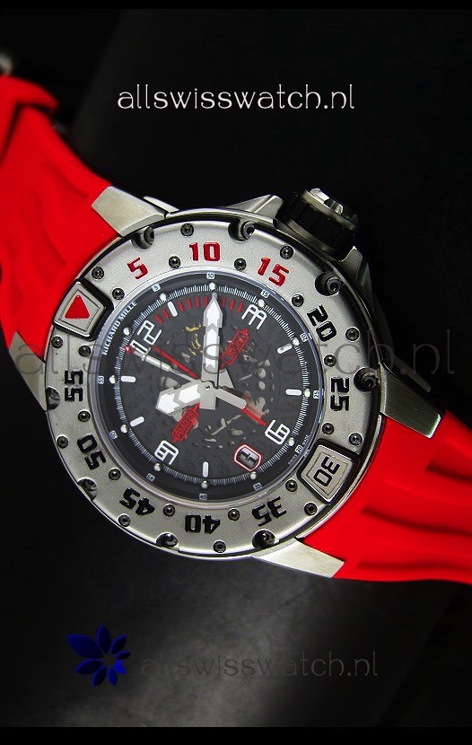 Richard Mille RM028 Automatic Diver's Swiss Replica Watch in Red
