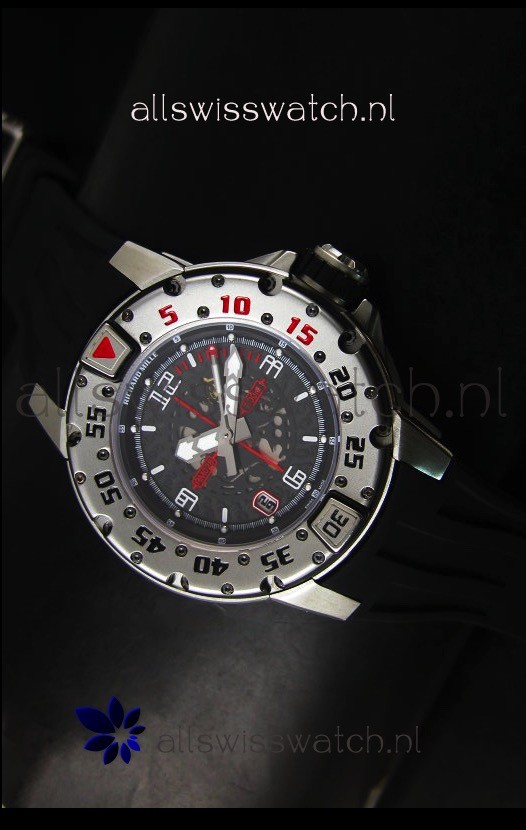 Richard Mille RM028 Automatic Diver's Swiss Replica Watch in Black