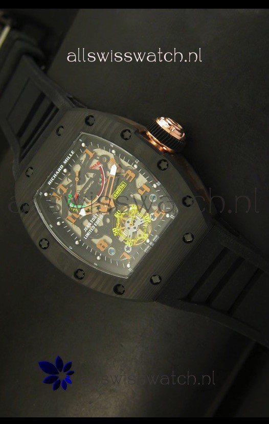Richard Mille RM036 Jean Todt Forged Carbon Bezel Titanium Watch
