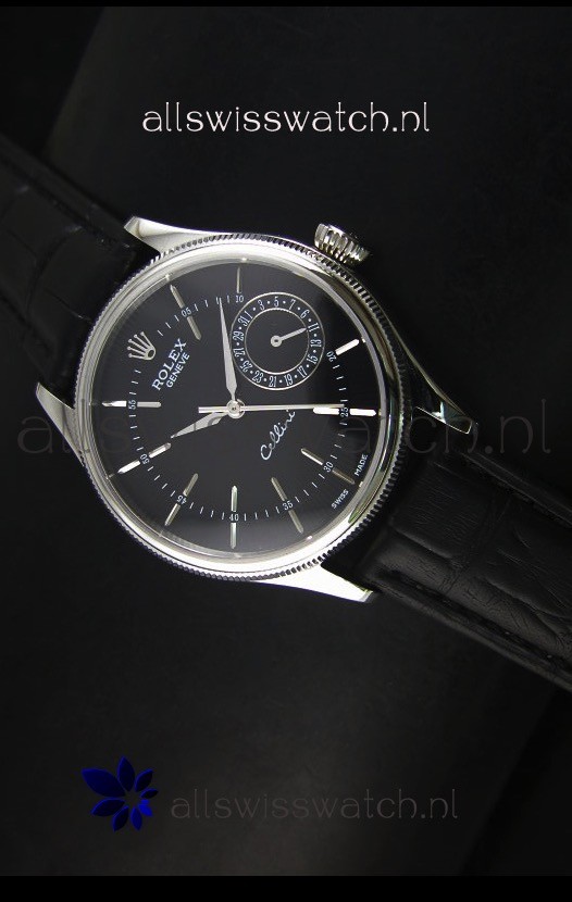 Rolex Cellini Date 50519 Swiss Replica Watch in Black Dial 