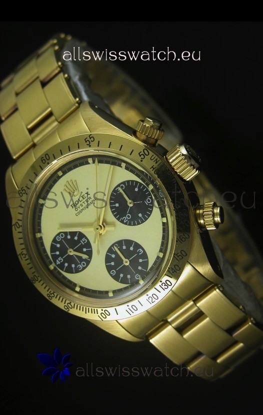 Rolex Daytona 6263 Cosmograph White Dial in Gold Case