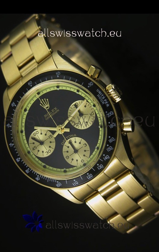 Rolex Daytona 6263 Cosmograph Black Dial in Gold Case