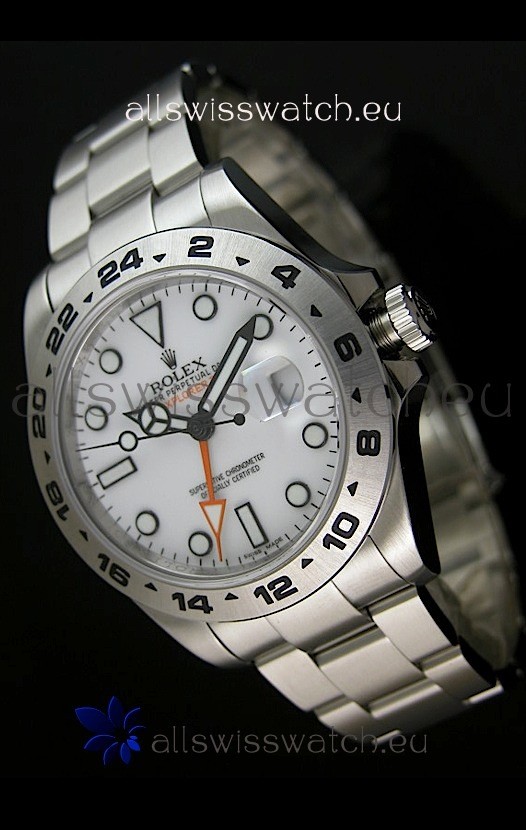 Rolex Replica Explorer II Swiss Replica Watch - SuperLuminous Hour Markers 42MM 