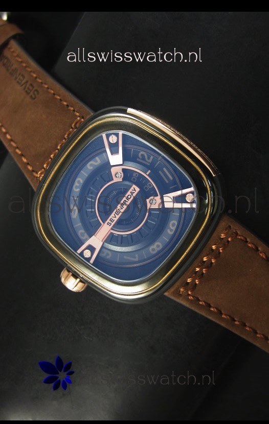 SevenFriday M2-2 in Black PVD Coated Casing - 1:1 Mirror Quality 
