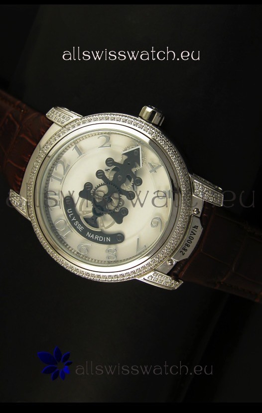 Ulysse Nardin Dual Escapement Japanese Watch in White Dial