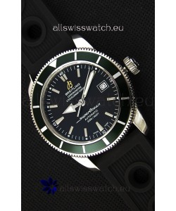 Breitling SuperOcean Heritage II B20 42MM Black Dial Green Bezel Swiss Replica Watch - 1:1 Mirror Edition