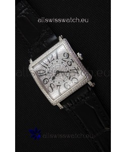 Franck Muller Master of Sqaure Ladies Quartz Replica Watch in Steel Case