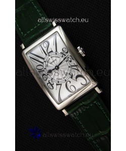 Franck Muller Long Island Ladies Replica Watch in Swiss Quartz Movement Green Strap 
