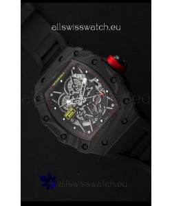 Richard Mille RM35-2 Rafael Nadal Forged Carbon Case with Black Rubber Strap