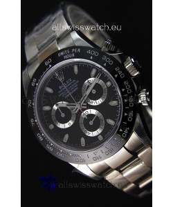 Rolex Cosmograph Daytona 116500LN Black Dial Original Cal.4130 Movement - Ultimate 904L Steel Watch 