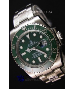 Rolex Submariner Ref#116610LV The Hulk Swiss Replica 1:1 Mirror - Ultimate 904L Steel Watch 