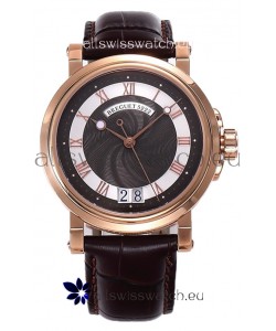 Breguet Marine Automatic Big Date 5817 Rose Gold Watch in Brown Dial 