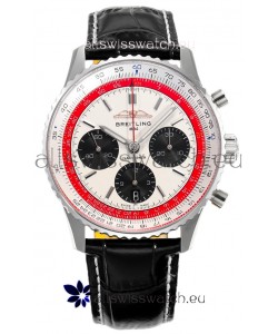 Breitling Navitimer B01 Boeing 747 Chronograph 43 White Dial - 904L Steel Casing 1:1 Mirror Swiss Replica