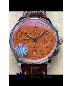 Breitling Premier B01 Chronograph 42 Edition Steel Casing Salmon Dial - 1:1 Mirror Replica Watch