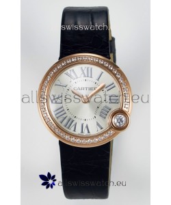 Ballon Blanc De Cartier Super Clone Watch 30MM in Rose Gold Casing