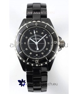 Chanel J12 Ladies Black Ceramic Casing Watch 1:1 Mirror Replica Watch 