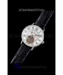 Jaeger LeCoultre RENDEZ-VOUZ Tourbillon 1:1 Mirror Quality Swiss Replica Watch in Steel Casing