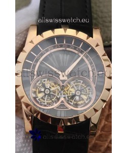 Replica Roger Dubuis Excalibur RDDBEX0280 1:1 Mirror Replica Watch in Rose Gold Casing