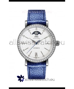 IWC Portofino IW659601 Automatic Moon Phase Steel Casing Watch in White Dial 37MM