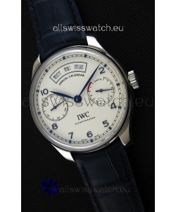 IWC Big Pilot Annual Calender Steel Case Blue Strap IW503501 1:1 Mirror Replica