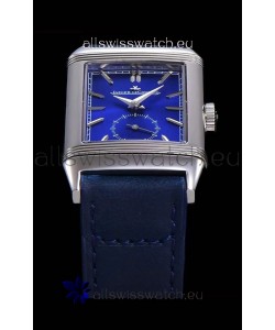 Jaeger LeCoultre Reverso Swiss Replica Watch in Steel Casing - Blue Dial 